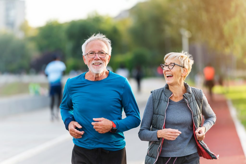 Senior person enjoying an active lifestyle with NAD+ supplements from NAD Laboratory