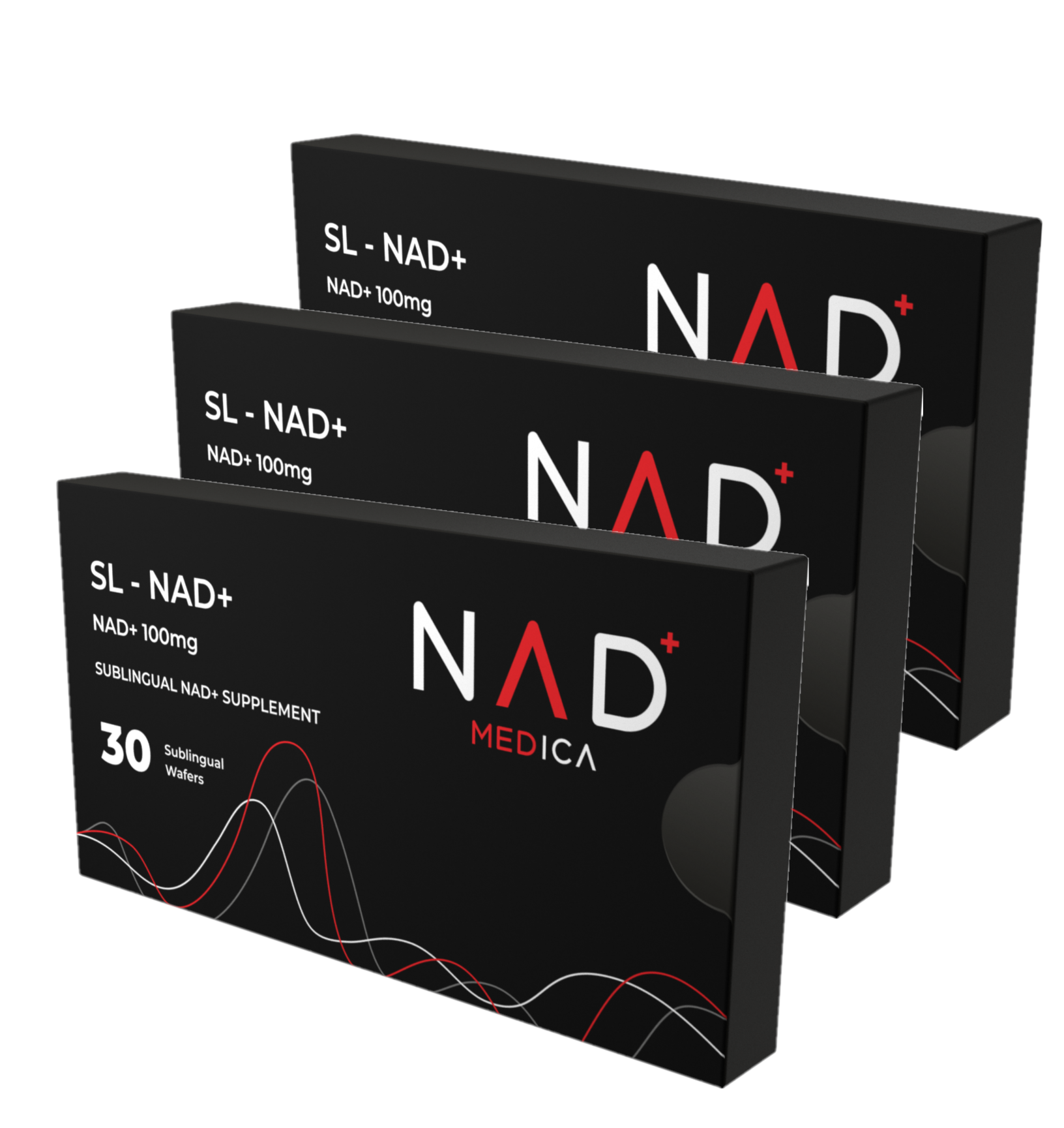 100mg Sublingual NAD+ Triple Pack (3 x 30 Wafers)